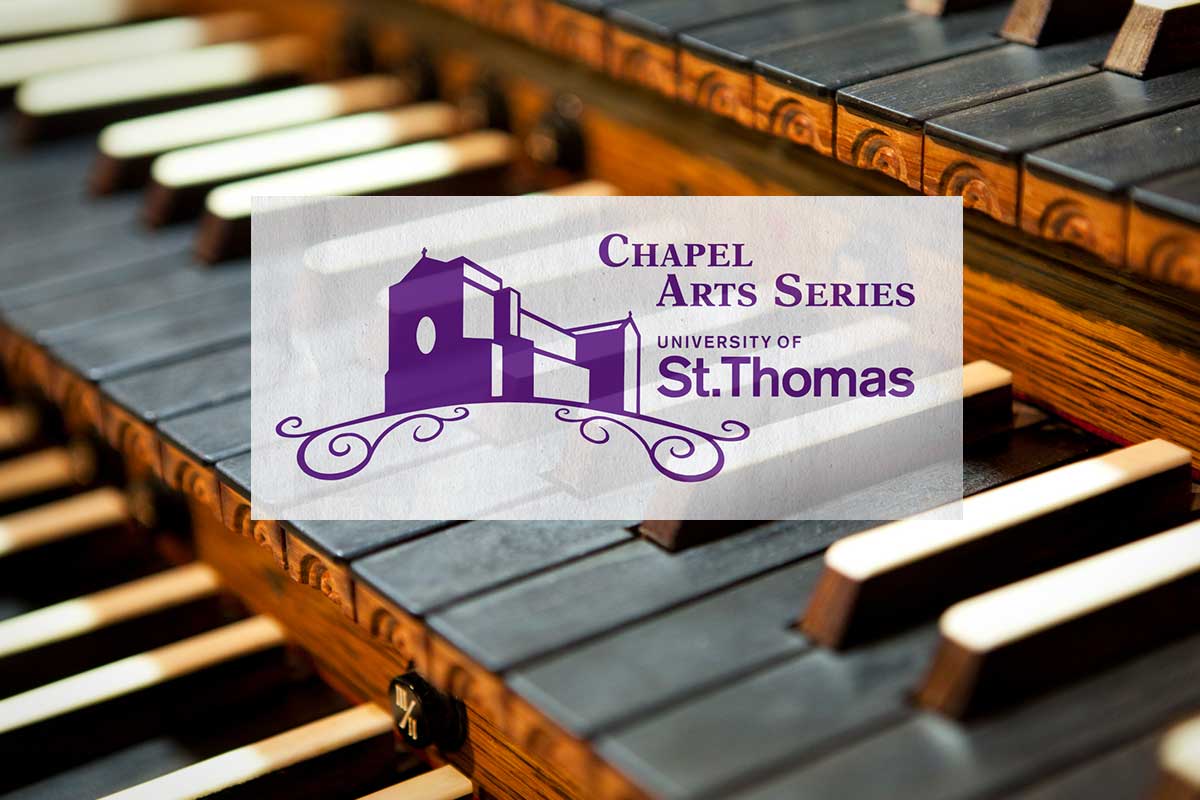 Chapel arts logo over image of organ keys